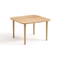 Столик Низкий квадратный из дуба Crueso единый размер каштановый LA REDOUTE INTERIEURS  фото, kupilegko.ru